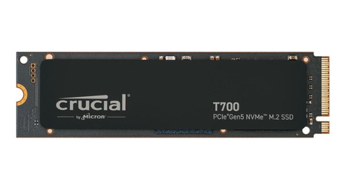 Ssd Crucial T700 M.2 Nvme De 2tb Pcie Gen5 Velocidade De Leitura Sequencial: 12.400 Mb/s Velocidade De Escrita Sequencial: 11.800 Mb/s