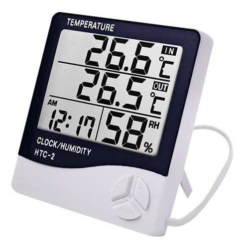 Reloj Higrometro Humedad Termometro Temperatura Htc-2 Sonda