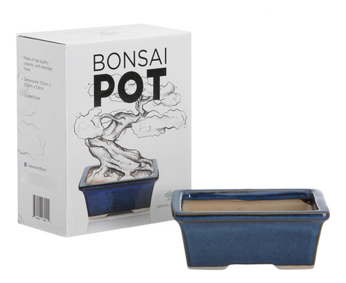 Macetero Cerámica Esmaltada Para Bonsai Y Plantas Pequeñas.