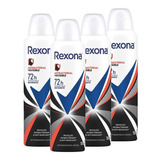Kit 4 Desodorantes Rexona Antibacterial E Invisible 150ml