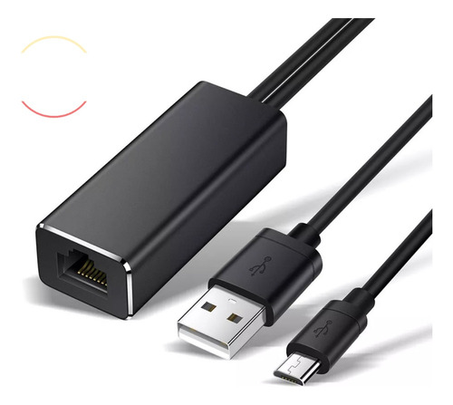 Cabo Adaptador Ethernet Lan Micro Usb 2.0 Para Mi Tv Stick