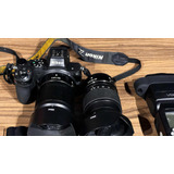 Nikon Z5 Usada Com Lente 24-70 F4 Lente 50mm 1.8 Rádio Flash