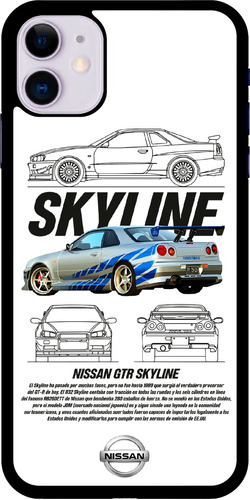 Funda Para Celular Diseño Auto Coche Nissan Skyline #2