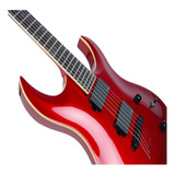 Guitarra Elétrica Washburn Hm Series Wm24 De  Mogno Metallic Red Brilhante Com Diapasão De Pau-rosa