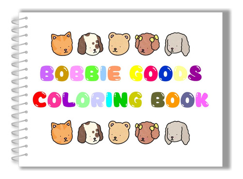 Cuaderno Para Colorear Bobbie Goods Anillado A4 80 Hojas