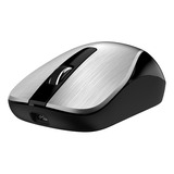 Mouse Inalámbrico Genius Eco-8015 Recargable Silver Plateado