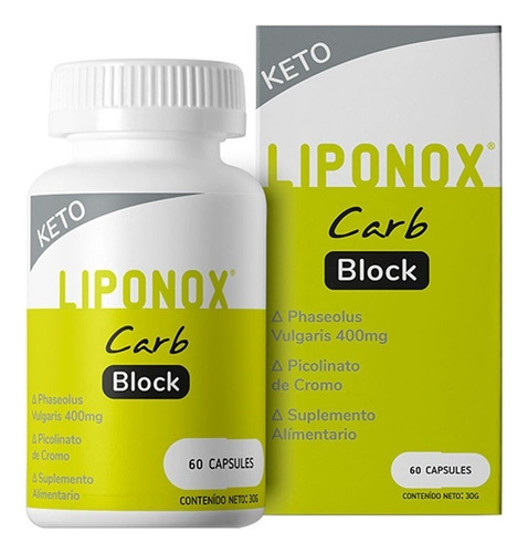 Bloqueador De Carbohidratos Keto Liponox Carb Block Sabor Sin Sabor