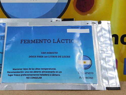 Fermento Lactico Para Quesos De Pasta Semidura (100lts)