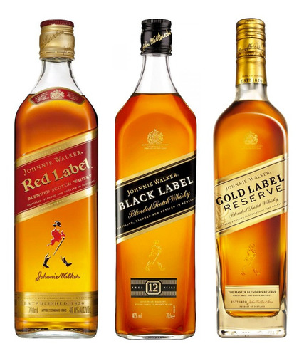3 Whisky Mix Johnnie Walker (red, Black, Gold)