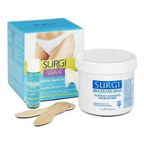 Surgi-wax Brasileña Hard Wax Kit De 4 Oz, Set Depilación Par