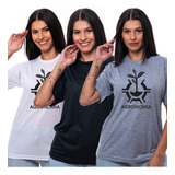 Kit 3 Camisetas Femininas Agronomia Várias Cores T-shirt 