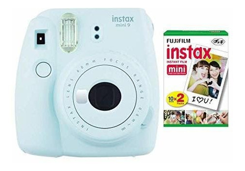 Camara Instantanea Fujifilm Instax Mini 9 Azul Hielo Con Paq