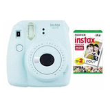 Camara Instantanea Fujifilm Instax Mini 9 Azul Hielo Con Paq