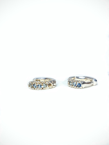 Argollita Plein Ciel. Blue Sapphire & Silver 925. (unidad)