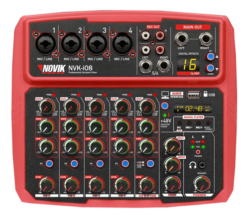 Mixer Análogo Novik Nvk-i08