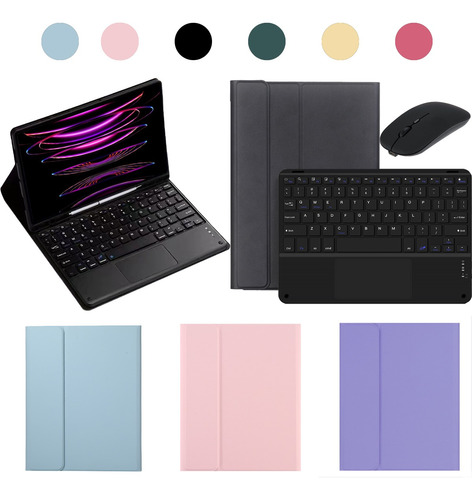 Capa Para Tab A7 10.4 T500 Com Teclado Touch Mouse Bluetooth