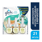 Repuesto Aromatizante Glade Aceites Naturales Paraiso Azul