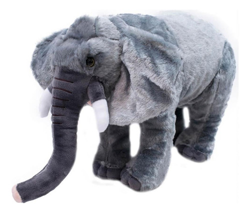 Bicho De Pelúcia Elefante Macio Em Pé - 16cm - Fofy Toys