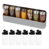 Organizador Especias Cocina Condimentos Movible X6 Frascos