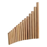 Instrumento De Sopro De Bambu Natural Panpipe G De 15 Tubos