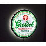 Cartel Cuadro Luminoso Led Cerveza Grolsch Deco Bar