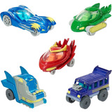 Pj Mask Set De 5 Mini Vehiculos  Just Play Original