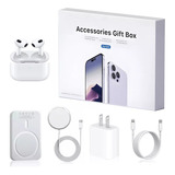 Kit Cargador Magsafe Para iPhone+bateria 10000mah+audifono