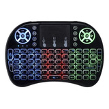 Mini Teclado Keyboard Sem Fio Wireless Iluminado Luz Led Tec