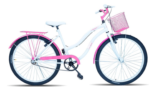 Bicicleta Retro Aro 26 Feminina Forss Hello Turquesa Mcz18