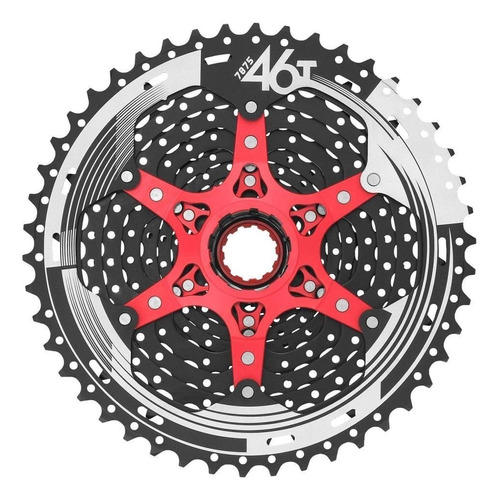 Cassete K7 11v Sunrace Mx8 11/46 Mtb 1x11v Mtb Padrão Hg Cor Preto Quantidade Máxima De Dentes 46 Quantidade Mínima De Dentes 11