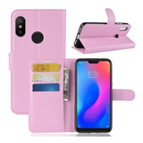 Capa Capinha Carteira Flip Para Xiaomi Mi A2 Lite Tela 5.84