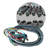 Cable Medusa Audio Con 8 Plugs A 8 Jacks Tipo Canon 5m T3922