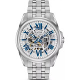 Relógio Bulova Classic Automático 96a187 Skeleton +