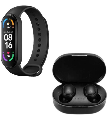 Combo Smartwatch M6 + Auricular A6s 4 Colores 