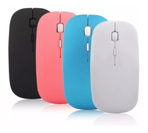 Mouse Inalambrico 2.4 Ghz 4 Colores Color Blanco