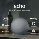 Echo (4ta Gen) | Sonido Premium, Hub De Hogar Inteligente Y 