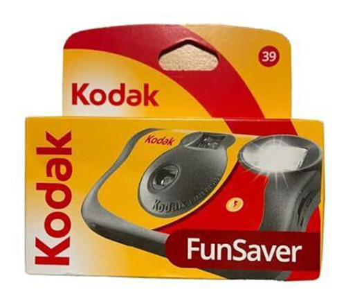 Câmera De Uso Único Kodak - Funsaver Com Flash  - 39 Poses