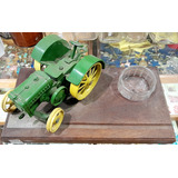 Antiguo Tractor John Deere Juguete Metal 16 Cm