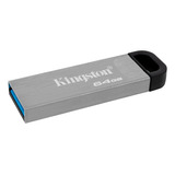 Memoria Usb 64gb Kingston 3.2 Metal Alta Velocidad Negro