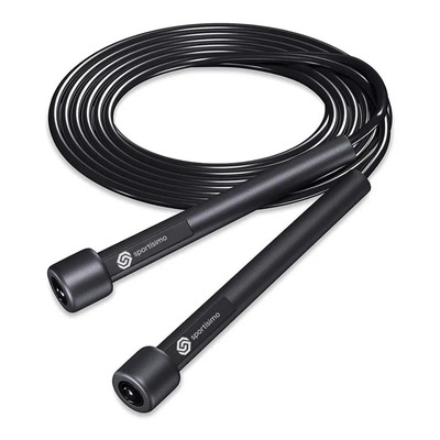 Cuerda Para Saltar Sportisimo - Ajustable Ejercicio Brincar Color Negro | MercadoLibre