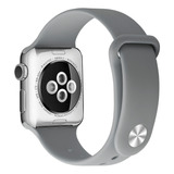 Correa Botón Compatible Iwatch Apple Watch 42/44/45mm Gris C