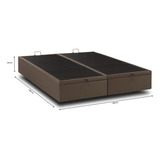 Base Cama Box Baú Queen (158x198x30) Kappesberg Cr35172 Cor Marrom