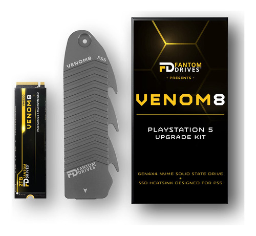 Fantom Drives - Venom8 2tb Nvme Gen 4 M.2 Ssd Interno - Actu