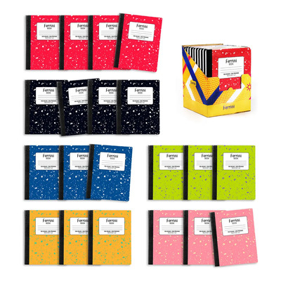 Cuadernos Cosidos College Ferrini Composition 100h Caja 20pz Color Doble Raya | Envío gratis