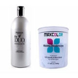 Polvo Decolorante 500g Maxcolor + Agua Duo 1000ml