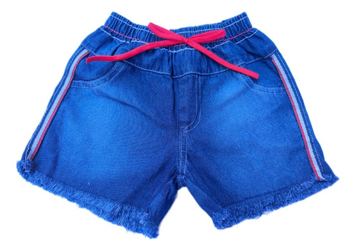 Short Shortinho Jeans Infantil Menina Blogueirinha Moda Bebe