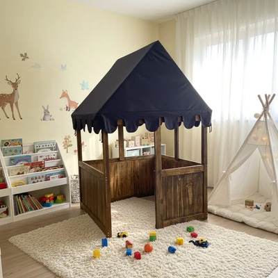 Casa Infantil Cabaña Little Play Time Fabricada Con Madera | Meses sin interés