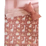 Cobertor Baby Nordico Carriola Baby Animals Rosa Vianney