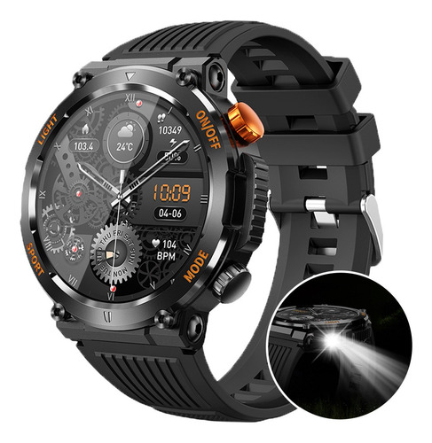 Dt Reloj Inteligente Militar Para Hombre Con Luz Led