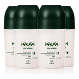 4x Desodorante Roll-on Kaiak Aventura Masculino 75ml Natura